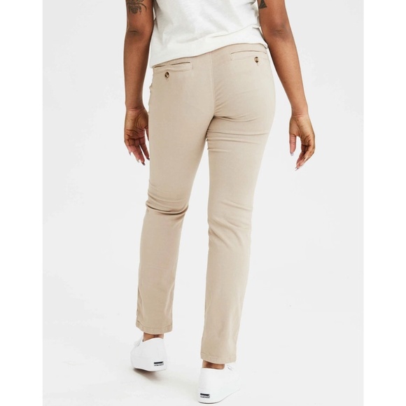 American Eagle Super Stretch Skinny Pants in Khaki - Picture 3 of 13